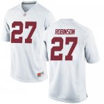 Youth Alabama Crimson Tide #27 Joshua Robinson White Replica NCAA College Football Jersey 2403NRUC1